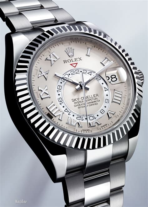 rolex sky dweller white gold blue dial|Rolex Sky-Dweller functions.